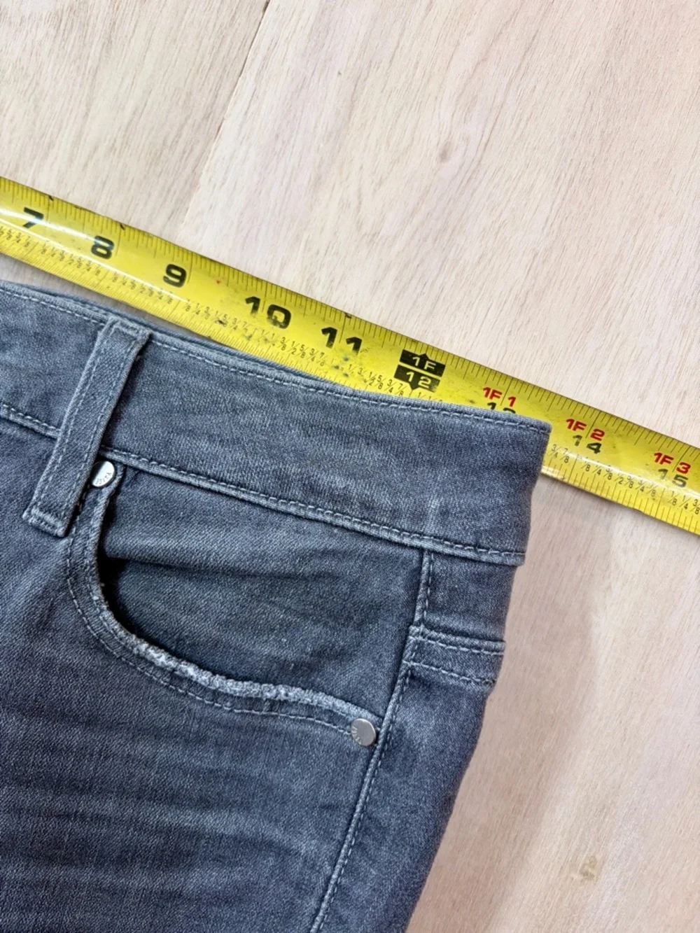 PAIGE Hoxton Ankle Jeans Gray Stone Wash Women’s 26 - Picture 10 of 14